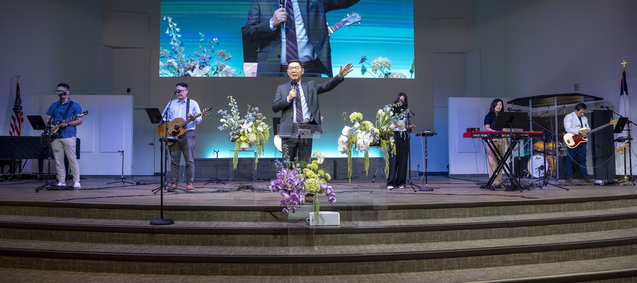 The Church of Southland family gathered for worship in Anaheim